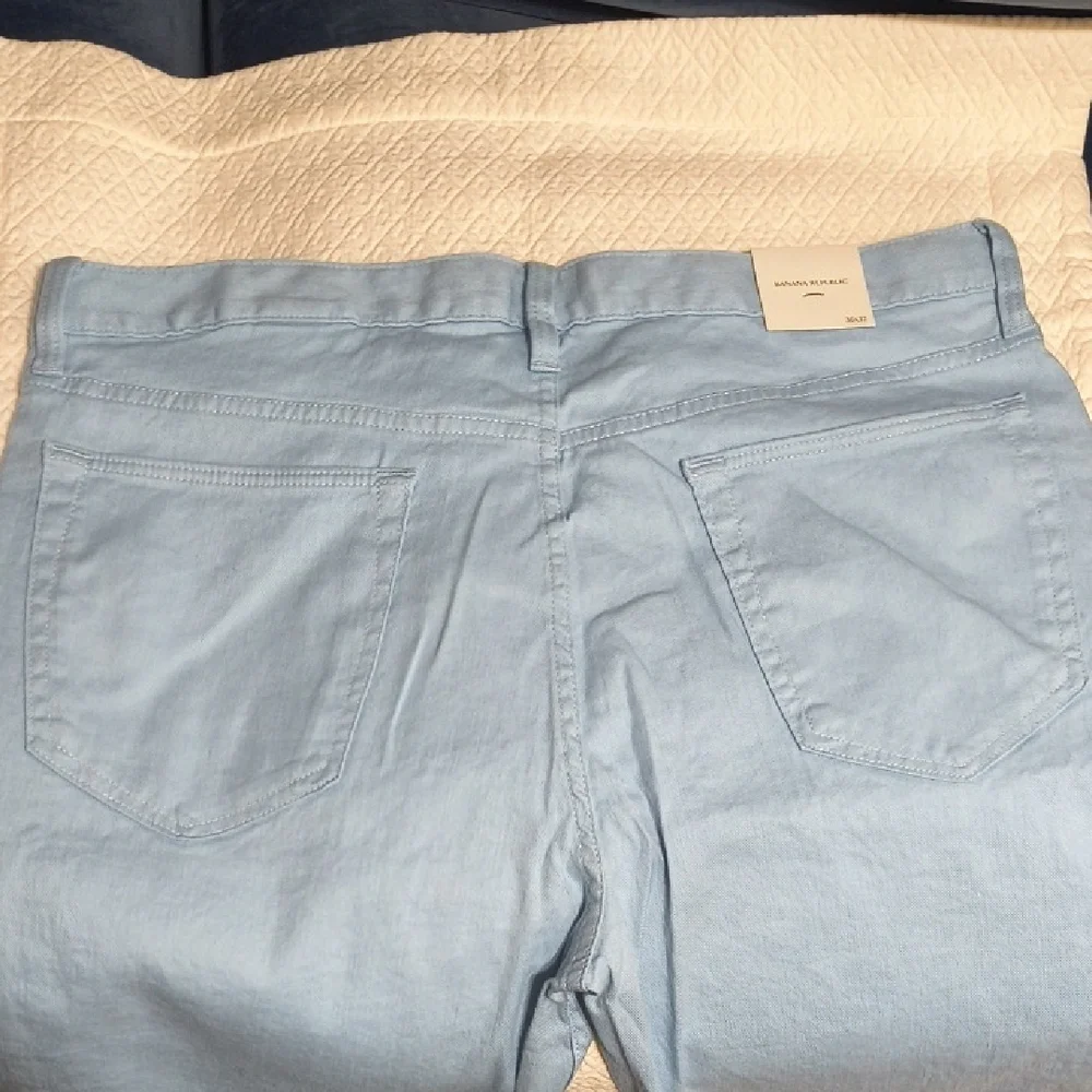 Banana Republic Slim Italian Linen-Cotton Traveler Pant 36W x 32L
